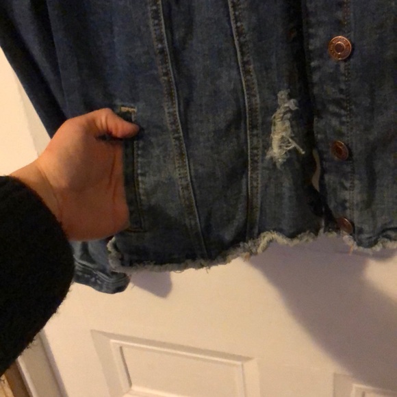 Distressed Denim(Jean) Jacket - Picture 3 of 4